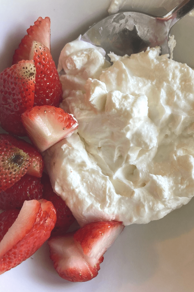 Greek Yogurt and Strawberries