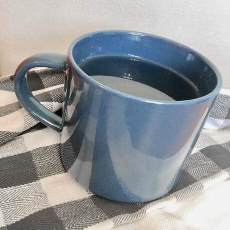 blue mug of tea