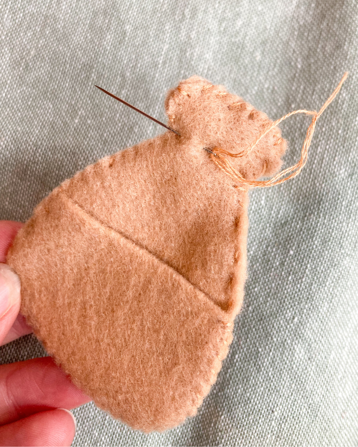 Felt Santa Sack in progress