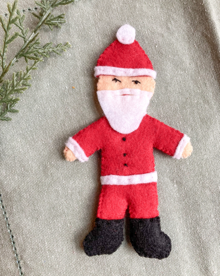 Magnetic Felt Doll Santa